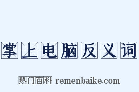 掌上电脑反义词是什么意思的图片
